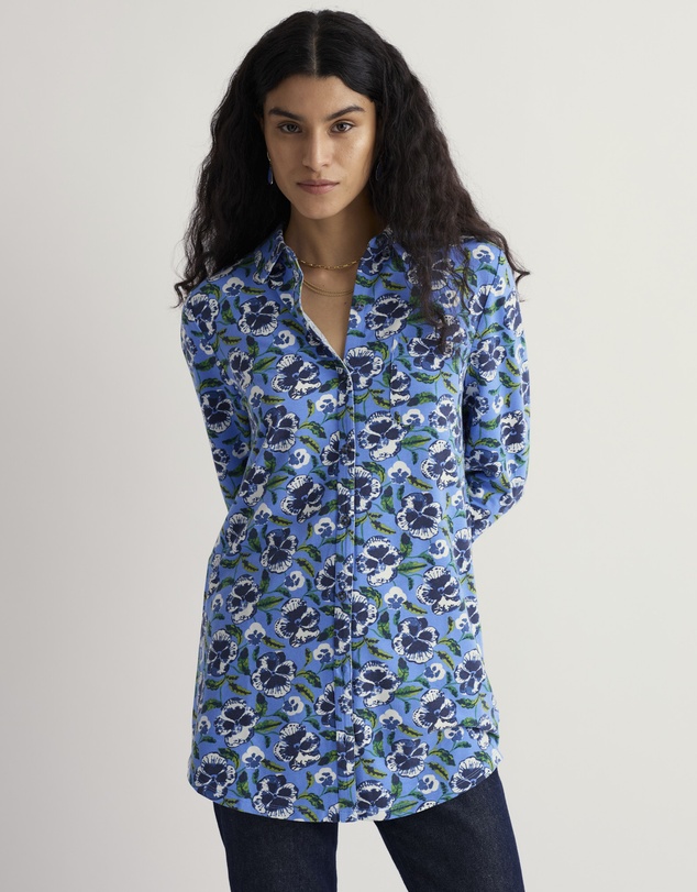 Seasalt - Dove Plant 3/4 Sleeve Tunic