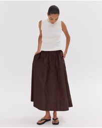 Cloth & Co. - The Maxi Skirt | Dark Cacao