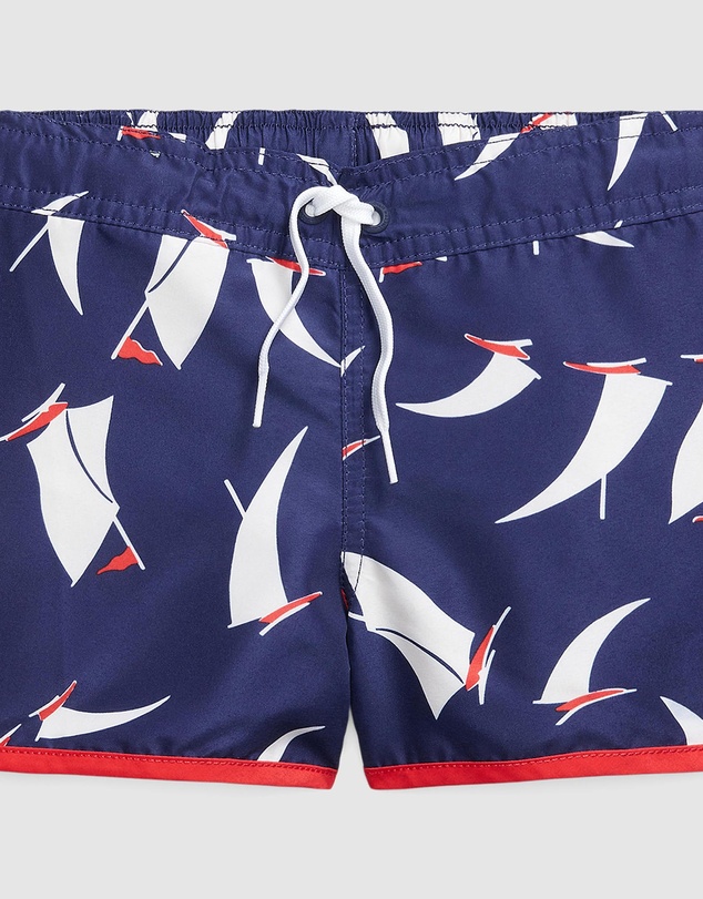 Polo Ralph Lauren - Sailboat Print Swim Trunks - ICONIC EXCLUSIVE - Kids