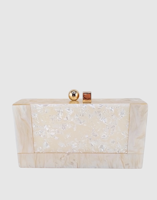 Izoa - Brooke Marble Clutch