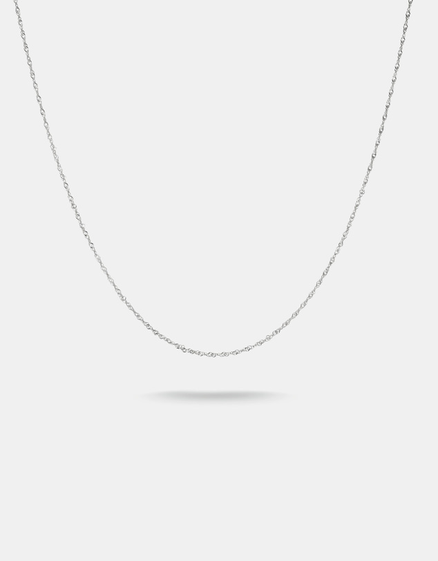 THOMAS SABO - Silver-Plated Singapore Chain Necklace 1.7mm