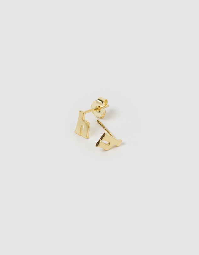 Izoa - Little Letter H Stud