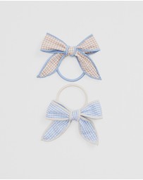 Country Road - Gingham Hairtie Pack Of 2