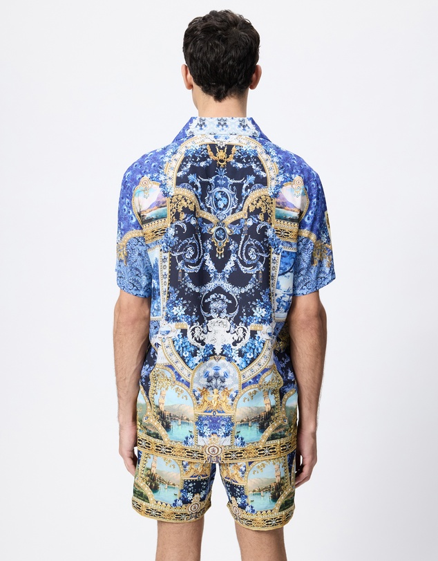 Camilla - Short Sleeve Camp Collared Shirt