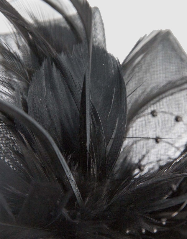 Max Alexander - Black Crinoline Fascinator