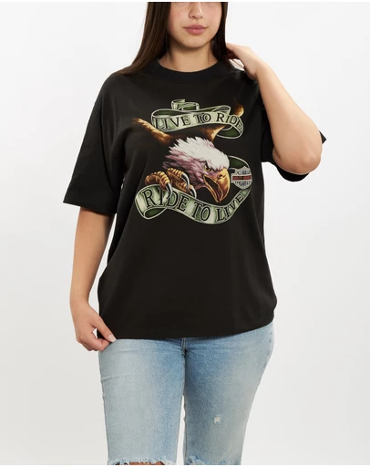 Vintage by The Real Deal - Pre Loved - 90s Harley Davidson Tee