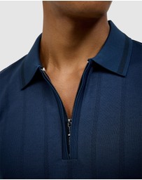 Politix - Davis Zip-up Knit Polo