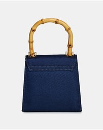 Wolf - Wolf Evie Collection Small Bag with Navy Bird Print
