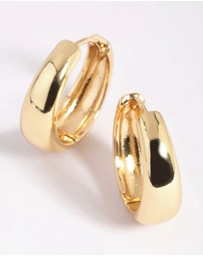 Lovisa - Gold Medium Tube Huggie Earrings