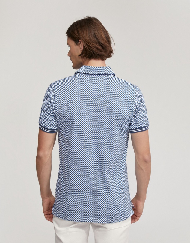 Oxford - Milo Cotton Jersey Printed Polo