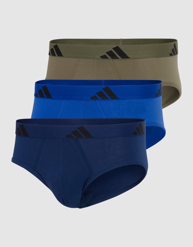 adidas Sportswear - 3 Pack Active Flex Cotton Brief Underwear