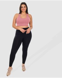 B Free Intimate Apparel - Mesh Racer Long Line Sports Bra (B-C-D-DD-E) Cup