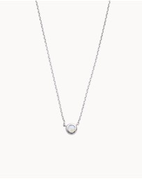 Kirstin Ash - Petite Birthstone Necklace June Moonstone