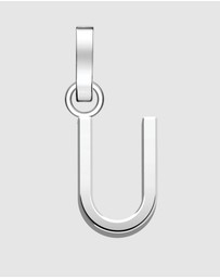 Rosefield - Pendant Silver Tone Letter U