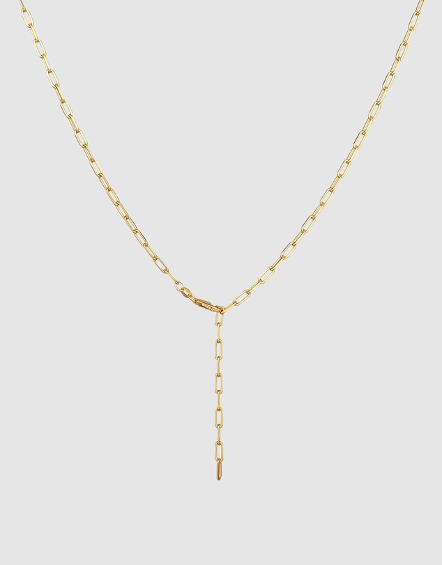 Elli Jewelry - Y-Necklace in Gold-Plated 925 Silver