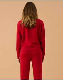 Araminta James - Retro Knit Zip Thru Jacket