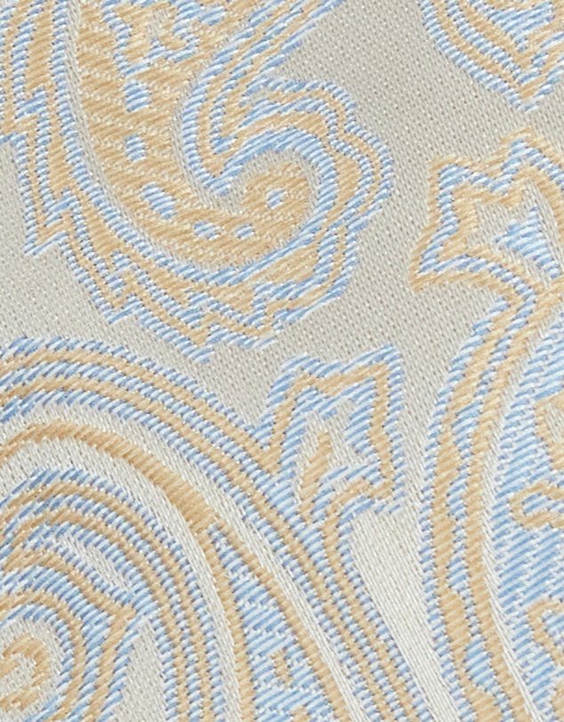 yd. - Ash 6.5 Cm Width Paisley Tie