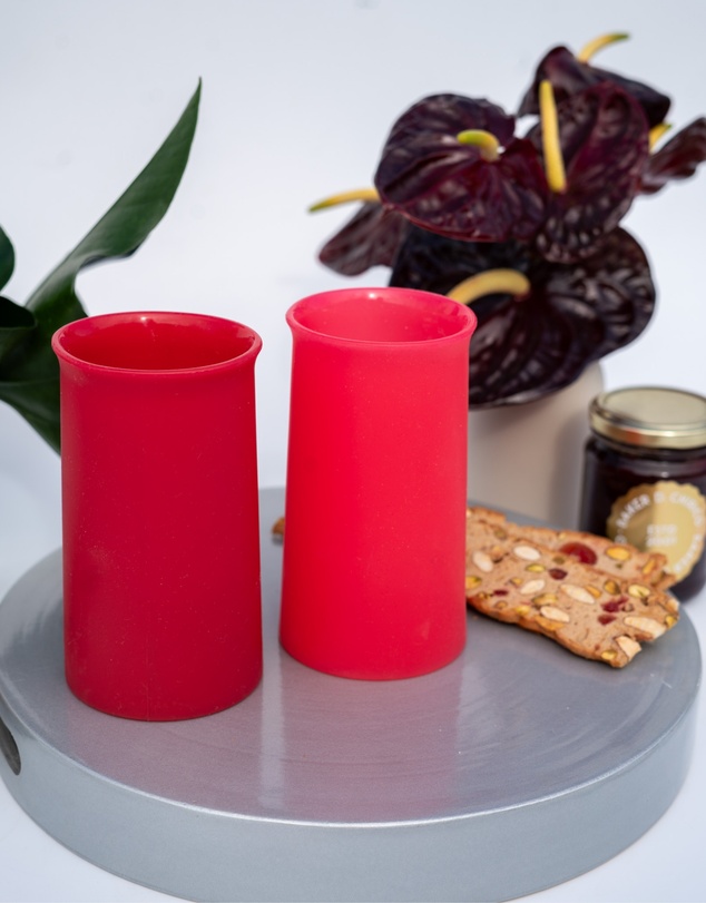 porter green - stegg | silicone unbreakable highball glasses