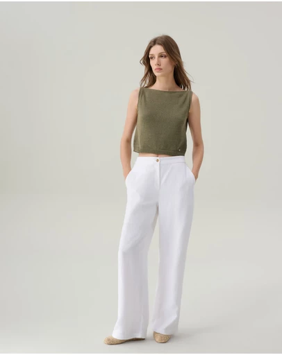 IDA+S - Winslie White Linen Pants