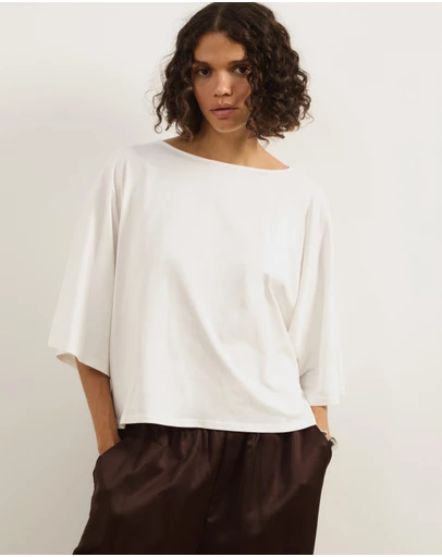 Atmos&Here - Wide Sleeve Boxy T-Shirt