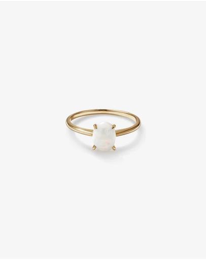 Michael Hill - Solitaire Ring with Opal in 10kt Yellow Gold