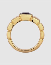 Elli Jewelry - Ring Sapphire 925 Sterling Silver Vermeil