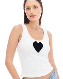 THE TALES - We Love 3D Velvet Heart Singlet