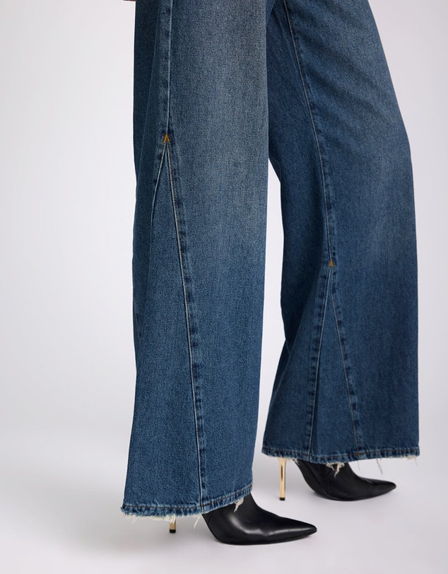 ONE TEASPOON - Cruisers Mid Waist Bootcut Flare Denim Jeans - Colorado Blue