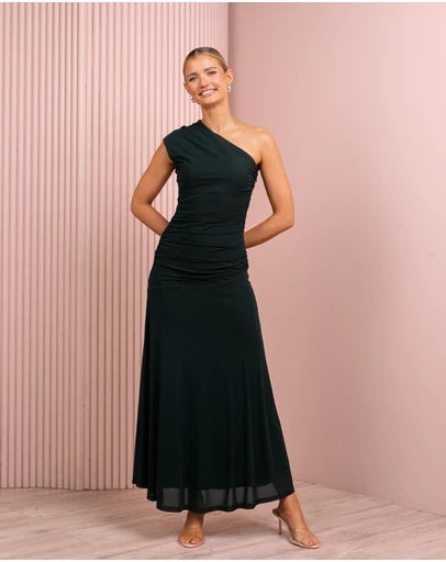 Azzurielle - Sabrina One Shoulder Maxi Dress