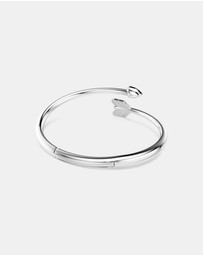 Swarovski - Idyllia Bangle, Mixed Cuts, Arrow, White, Rhodium Plated