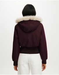 Cotton On - Remi Hooded Bomber Jacket