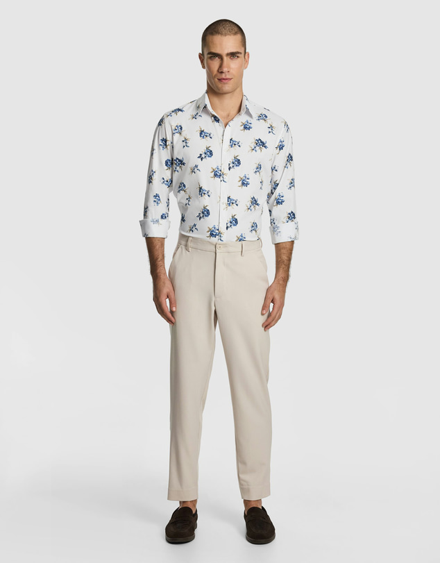 yd. - Caspian Slim Floral Shirt
