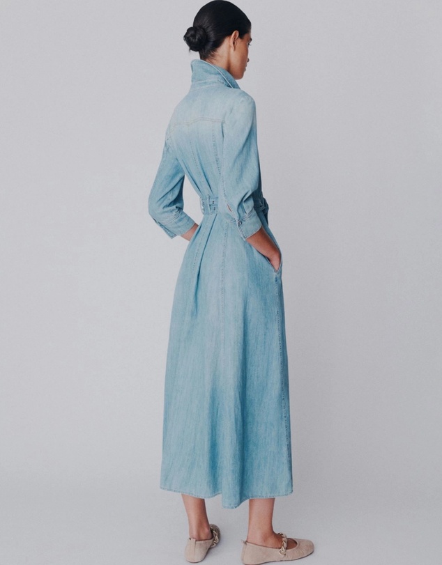 Marella - Light Denim Belted Dress