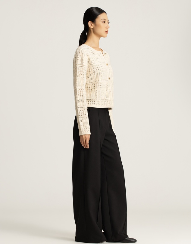 IDA+S - Thea Cashmere Crochet Cardigan