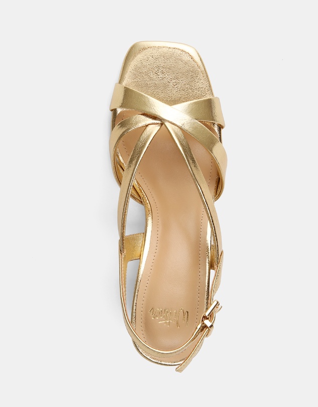 Wittner - Josie Metallic Leather Mid Heels