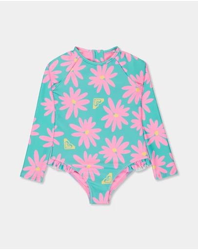 Roxy - Girls 2 to 7 Marguerite Two Piece Rash Vest