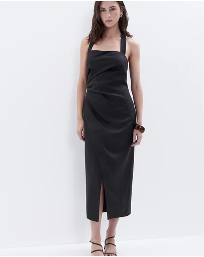 UNISON - Linen Halter Dress