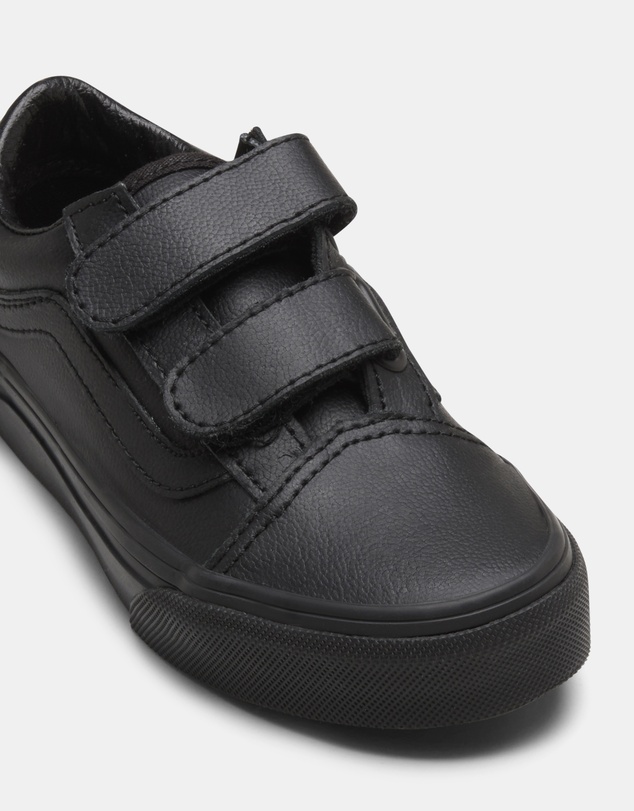 Vans - Old Skool Black Leather Youth