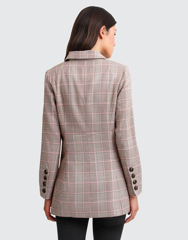 Belle & Bloom - Too Cool For Work Plaid Blazer