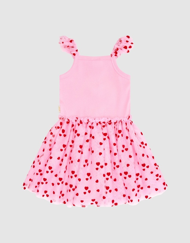 Huxbaby - Icing-On-The-Cupcake Flocked Tulle Dress - Babies-Teens