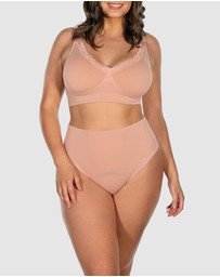 B Free Intimate Apparel - Super Soft Brushed Period High Cut Briefs