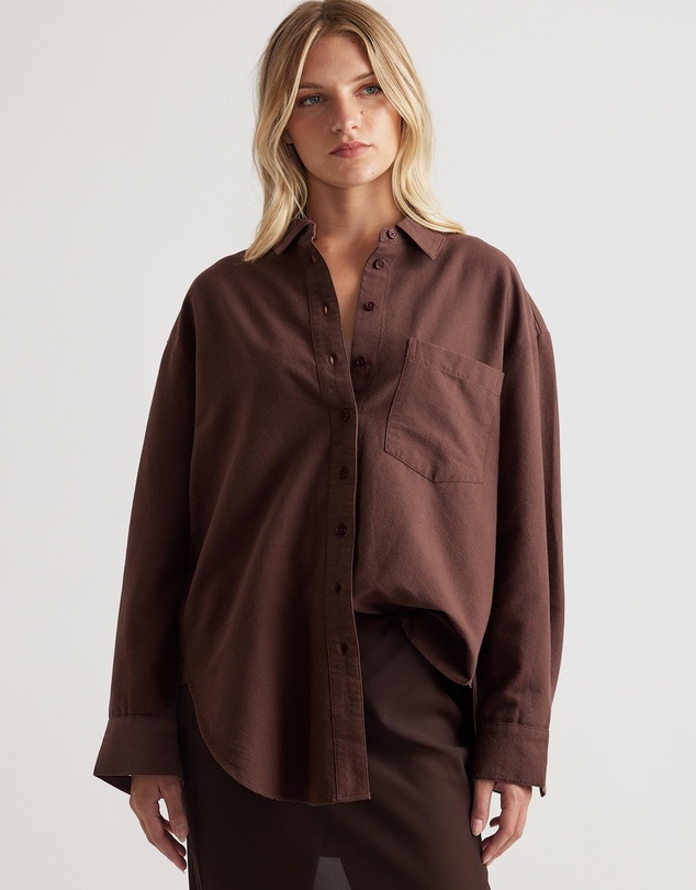 Decjuba - Heather Oxford Oversized Shirt