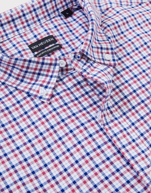 Van Heusen - Stretch Gingham Oxford Casual Shirt