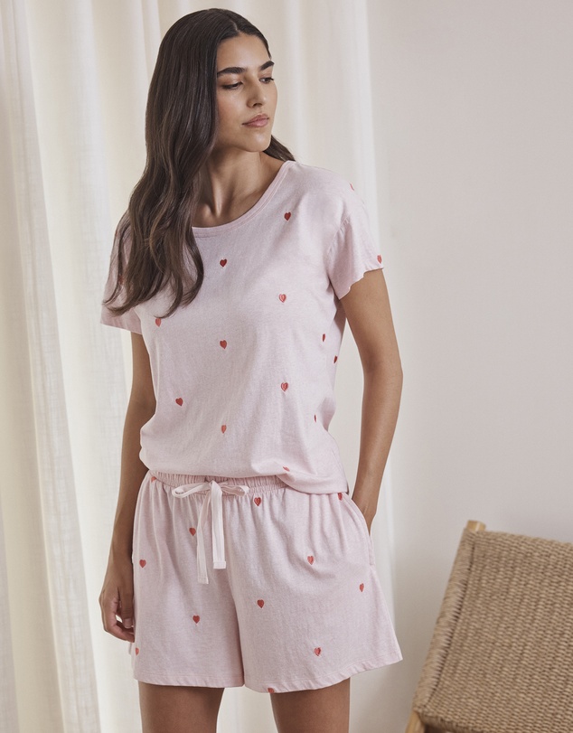 Papinelle - Jada Hearts Cotton Knit Boxer PJ