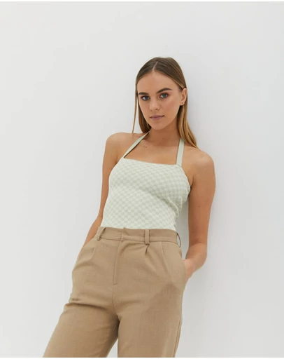 Style Addict - Knit Halter Top