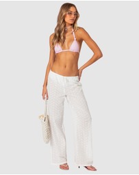 EDIKTED - Miracle Cotton Lace Pants