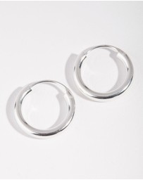 Lovisa - Sterling Silver 18mm Chubby Hoop Earrings