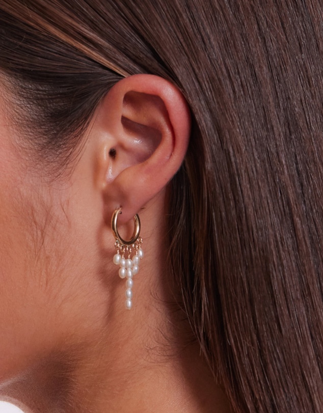 Alana Maria - Consie Freshwater Pearl Earrings - Gold