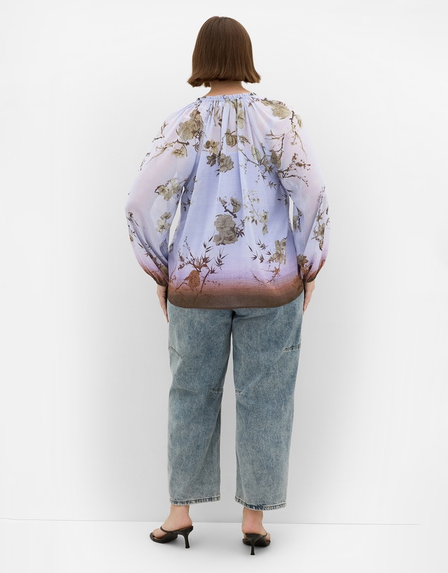 City Chic - Love Border Print Top