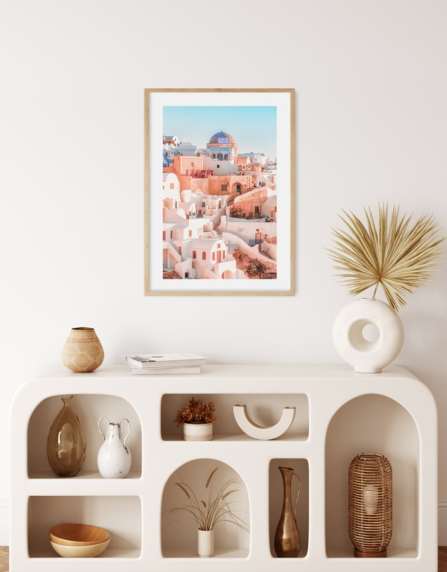 Olive et Oriel - Santorini Sunsets I Art Print